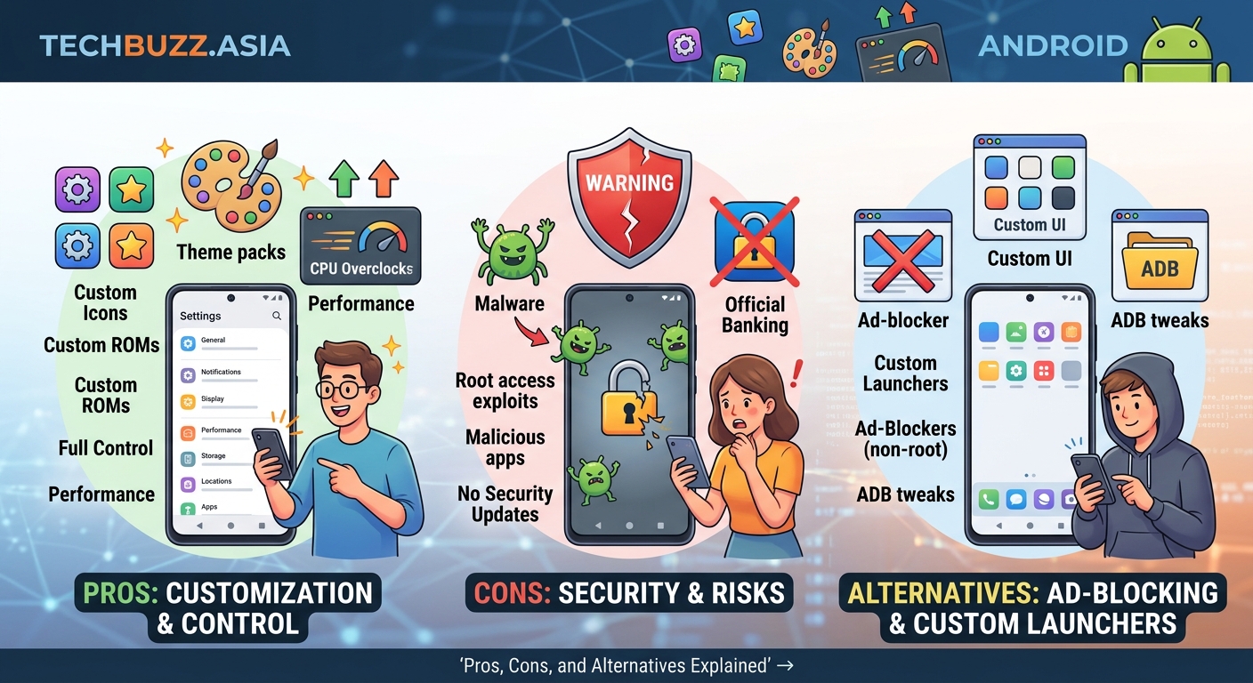Should You Root Your Android Phone? Pros, Cons, and Alternatives Explained - Illustration 2