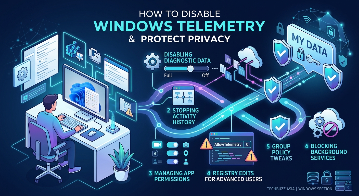 How to Completely Disable Telemetry and Protect Your Privacy in Windows - Illustration 1