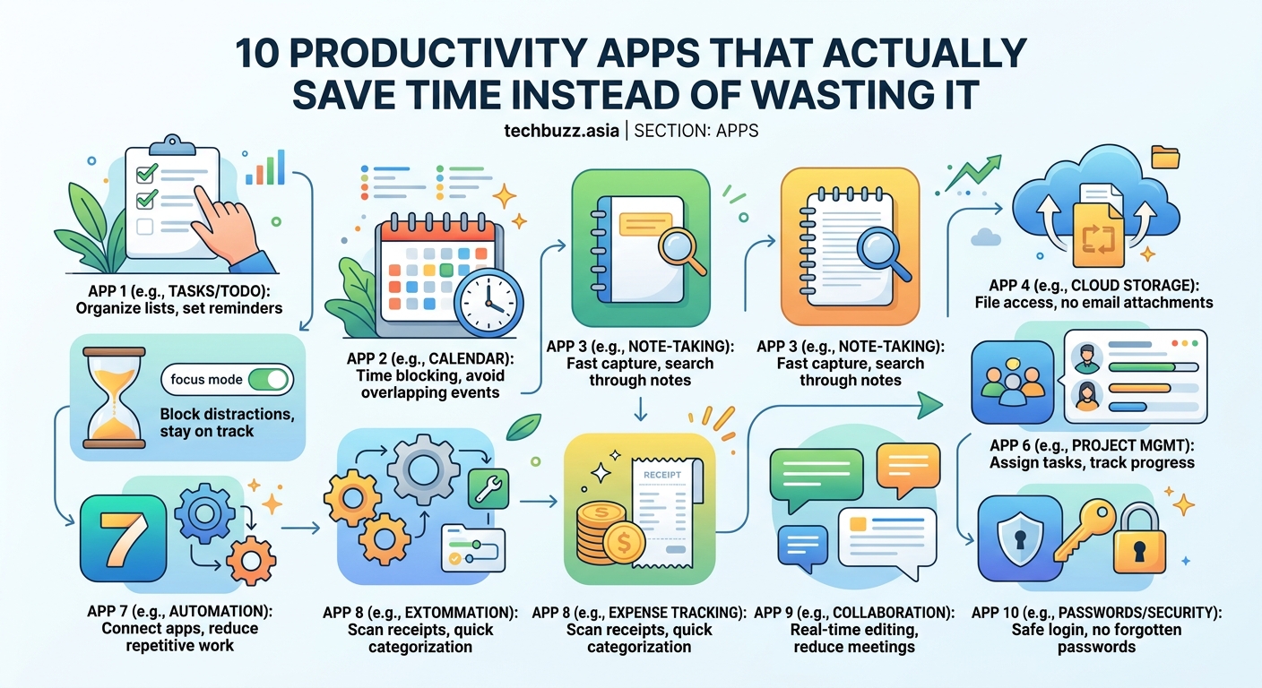 10 Productivity Apps That Actually Save Time Instead of Wasting It - Illustration 1