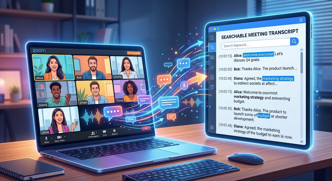 How to Turn Any Zoom Meeting Into a Searchable Text Record